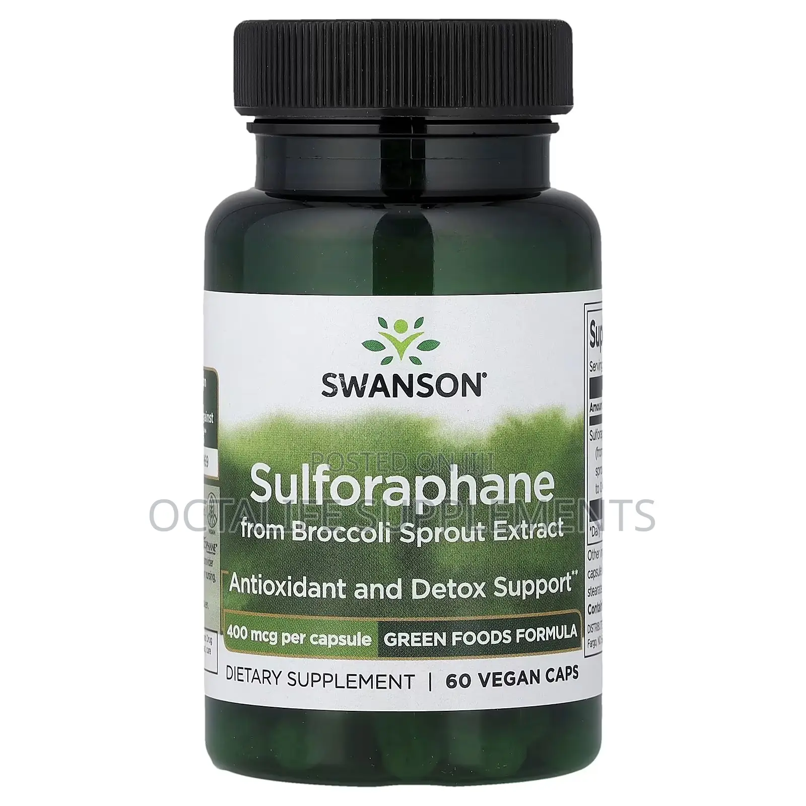 Sulforaphane From Broccoli Sprout Extract, 400 McG, 60 Vegan Caps