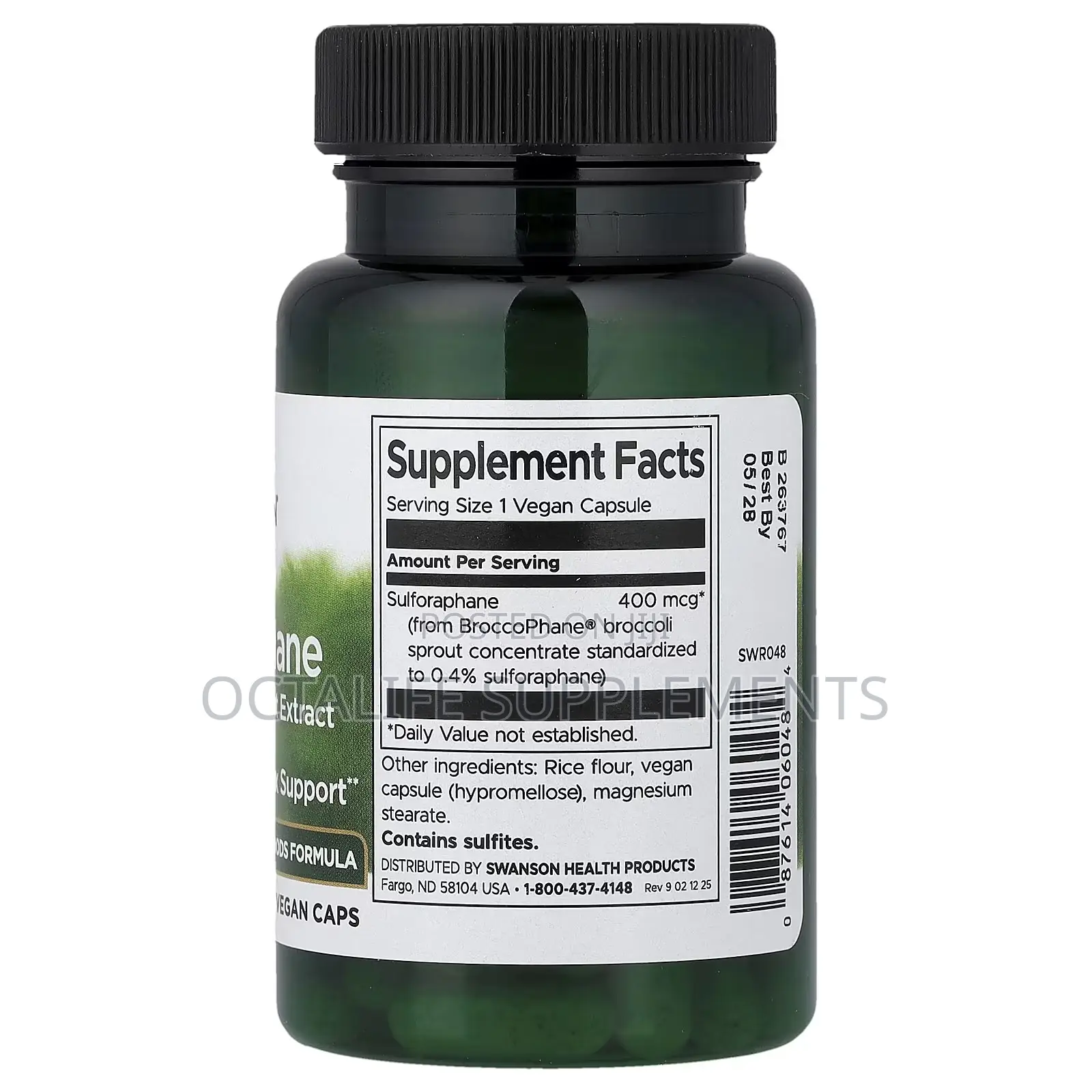 Sulforaphane From Broccoli Sprout Extract, 400 McG, 60 Vegan Caps