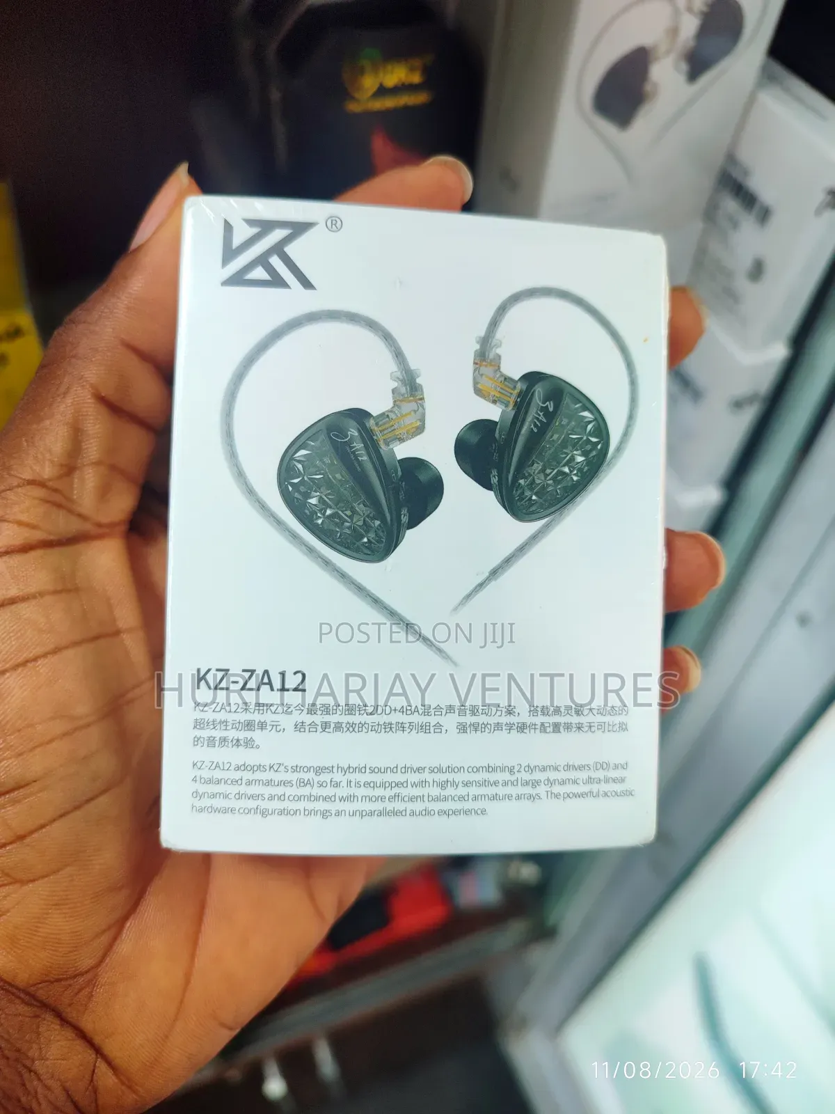 Kz Za12 (2dd 4ba) in-Ear Monitor/Earphones