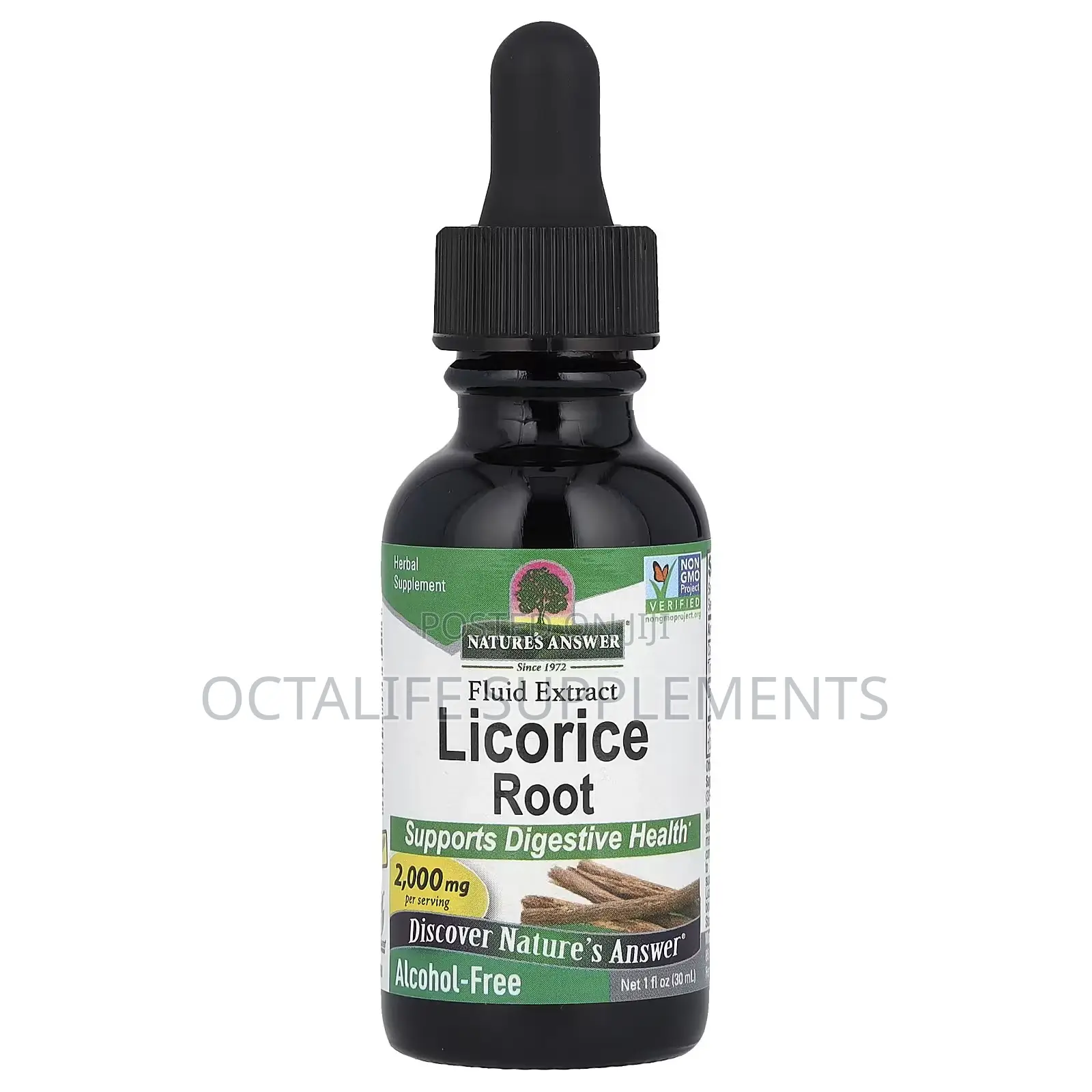 Licorice Root Fluid Extract, Alcohol-Free, 2,000 Mg, 1 Fl Oz (30 Ml)