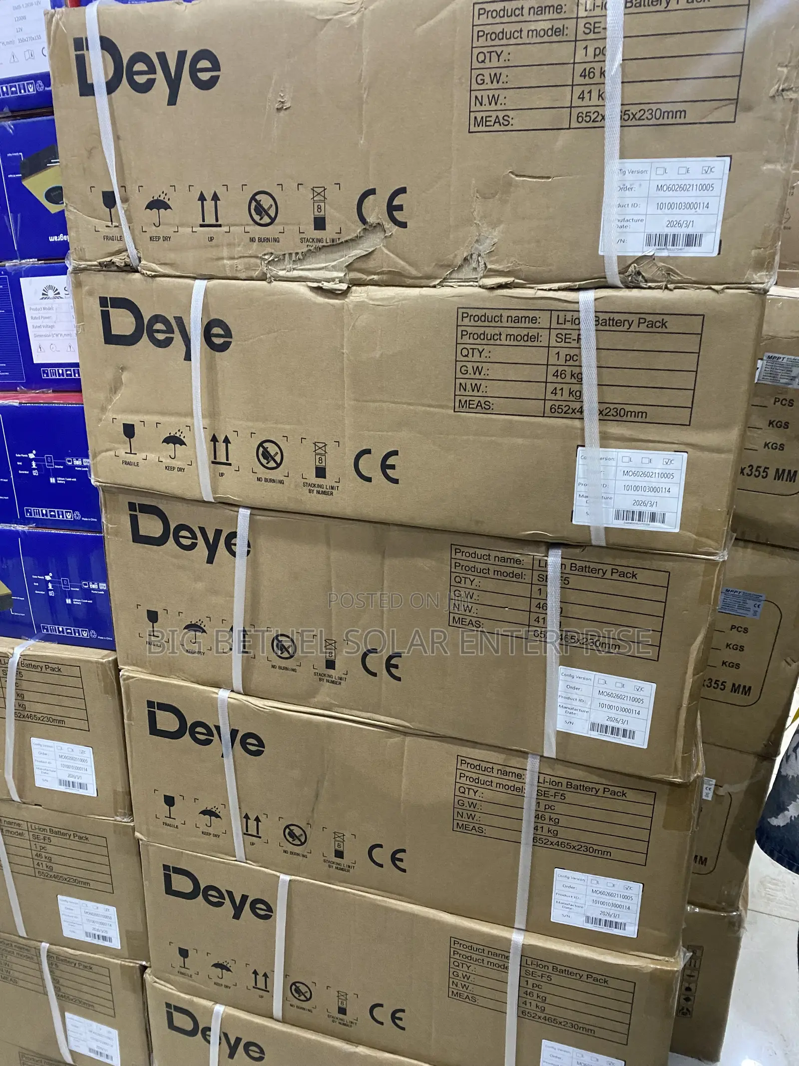 Deye 5kwh 48v Solar Lithium Iron Battery 5years Warranty