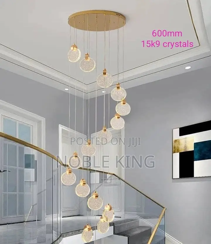 Nordic Bubble Crystal LED Chandeliers Alloy Pendant Lights