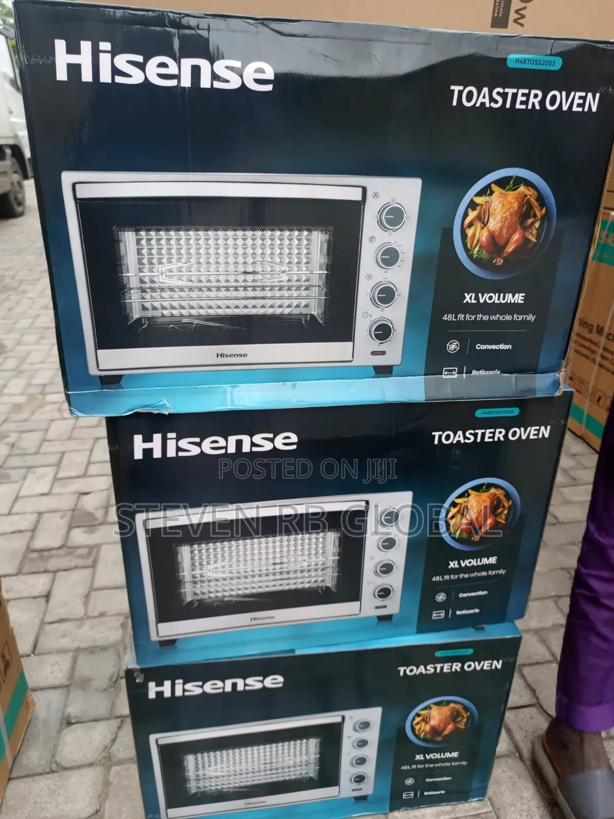 HISENSE 48L XL Toaster Oven With Rotisserie Convection | H48TOSS2053