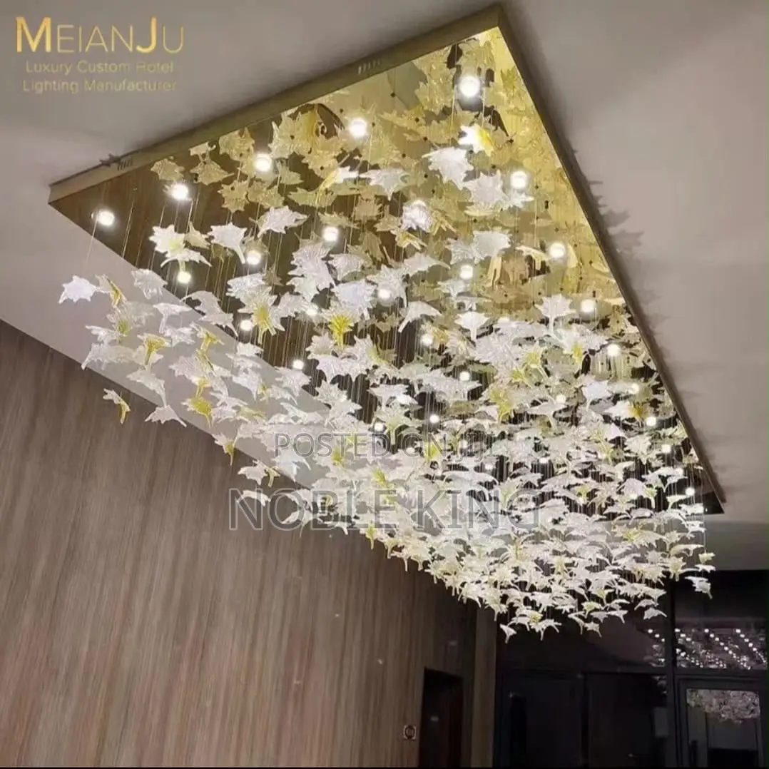 Taiwan Maple Leaf Chandelier Sales Department Sand Table Art Modeling