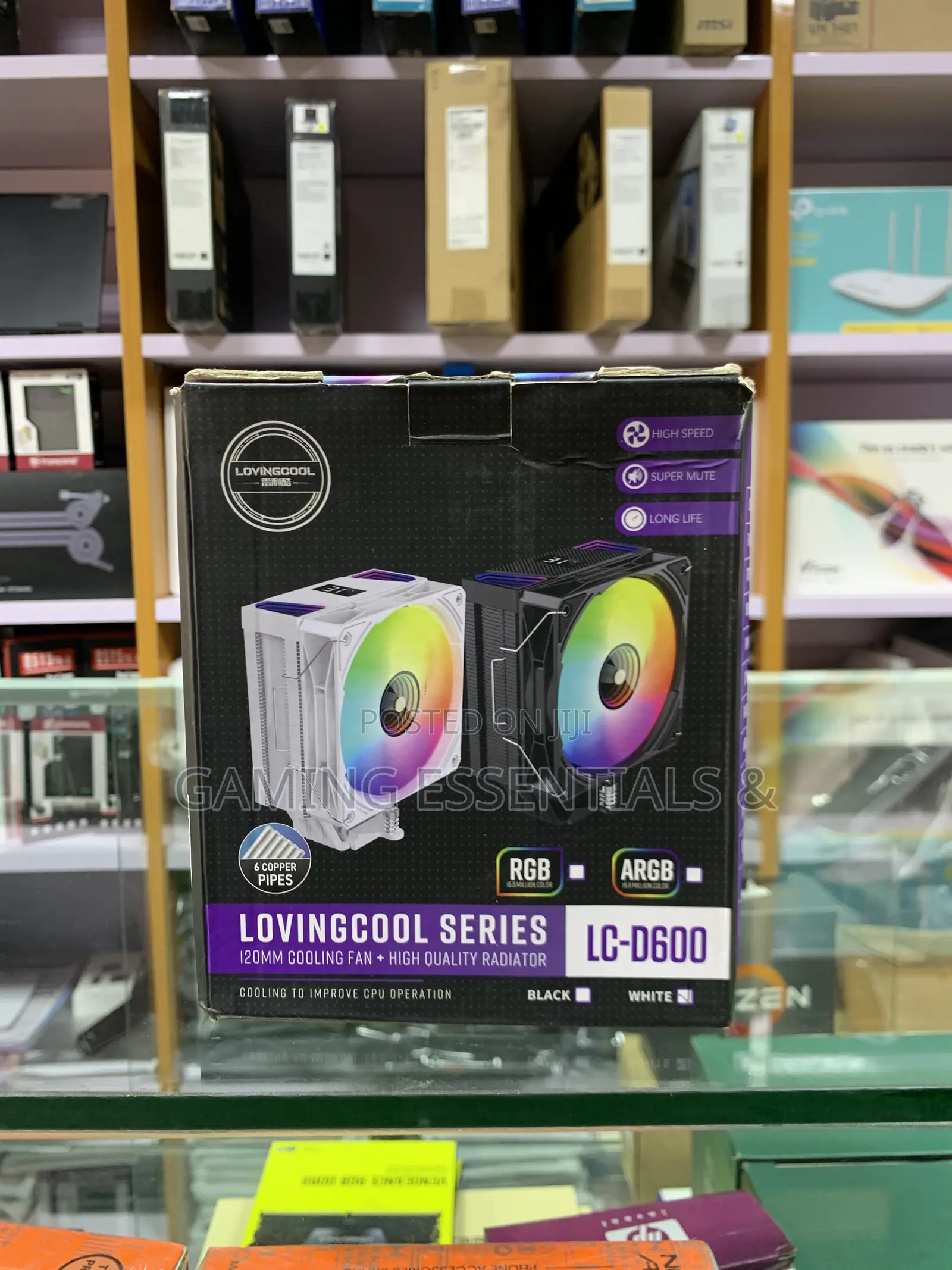 Lovingcool LC-D600 120mm CPU Air Cooler ARGB/RGB – 220W TDP