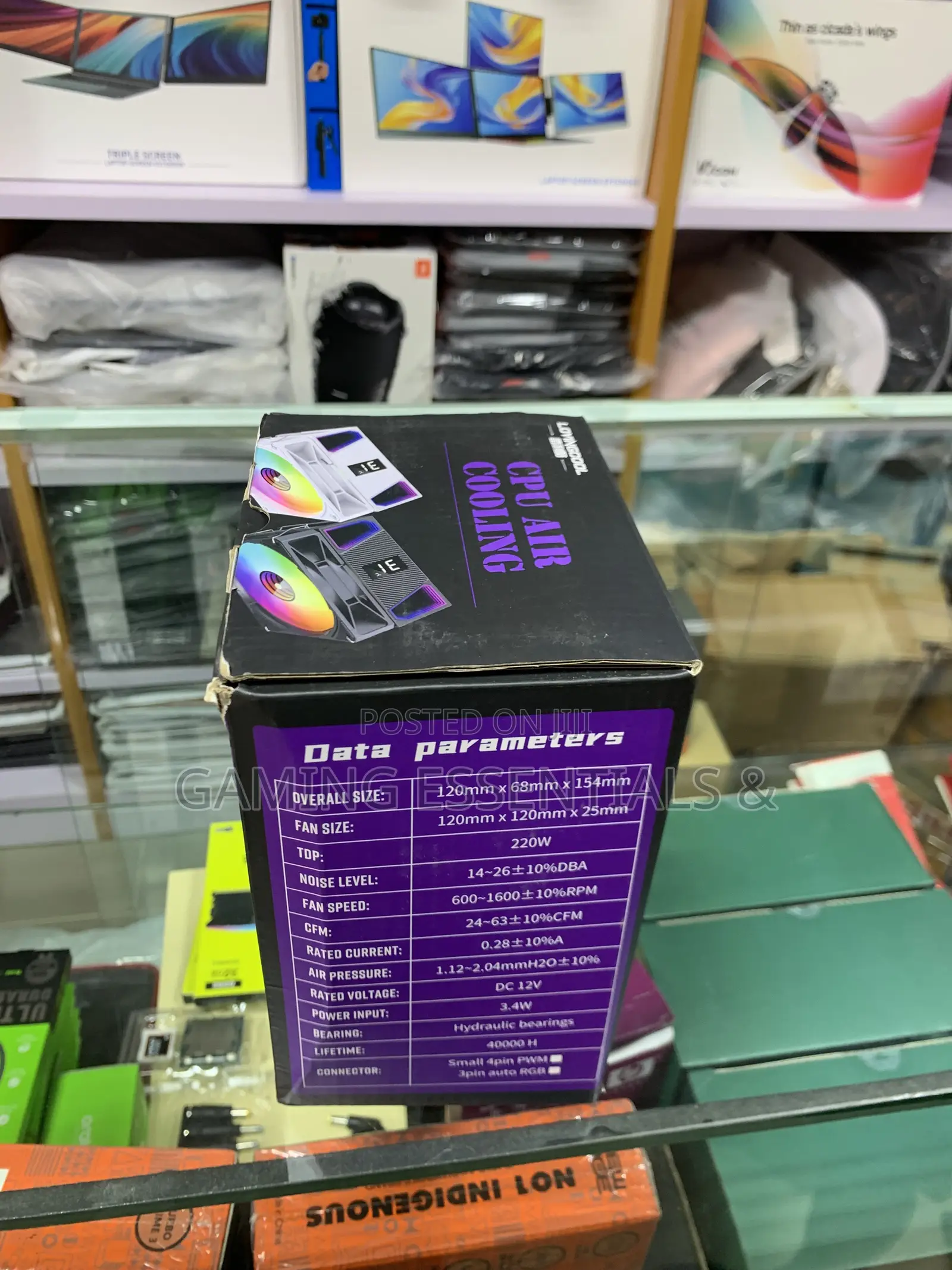 Lovingcool LC-D600 120mm CPU Air Cooler ARGB/RGB – 220W TDP