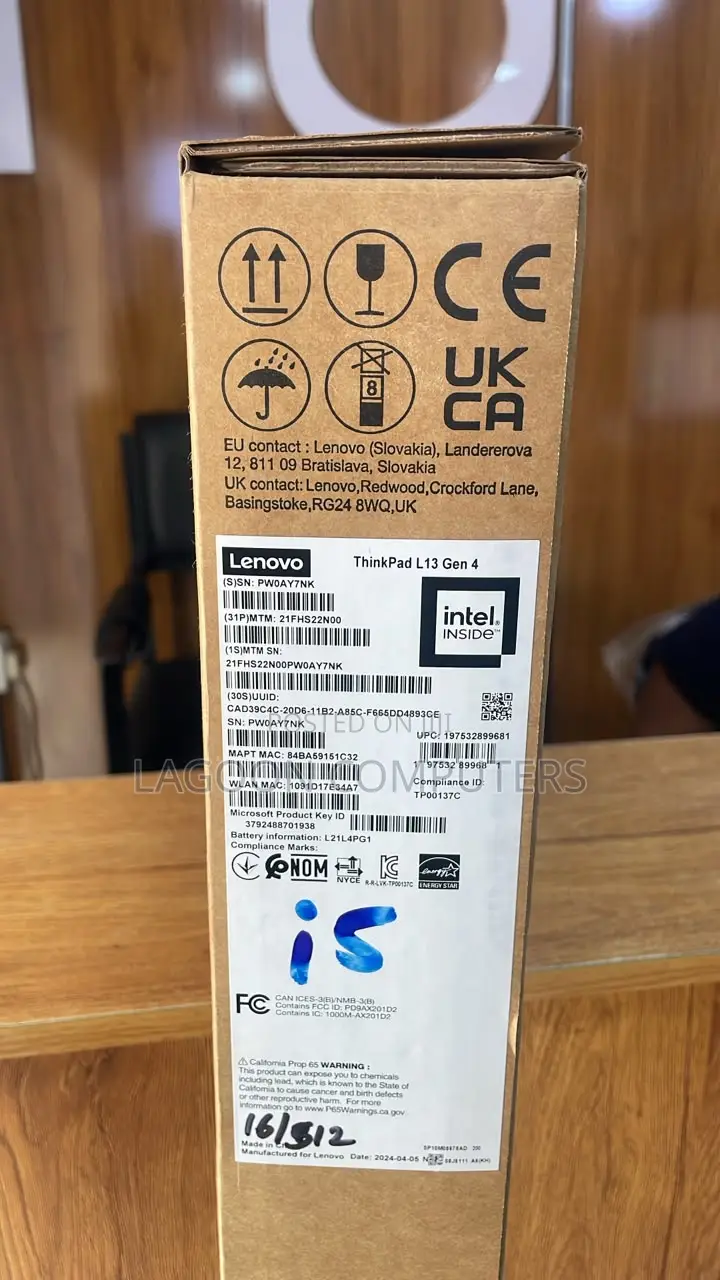 New Laptop Lenovo ThinkPad L13 Yoga 16GB Intel SSD 512GB