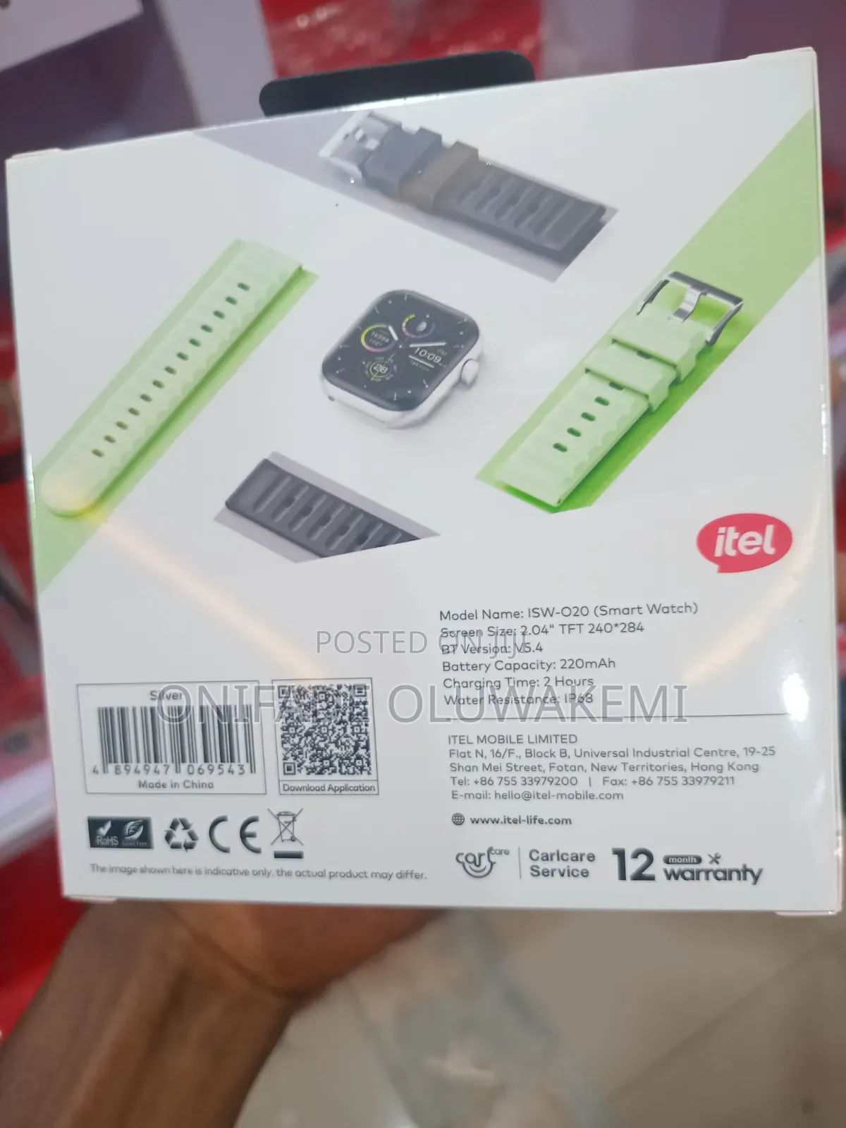 Smart Watch Fit O20 ISW-020