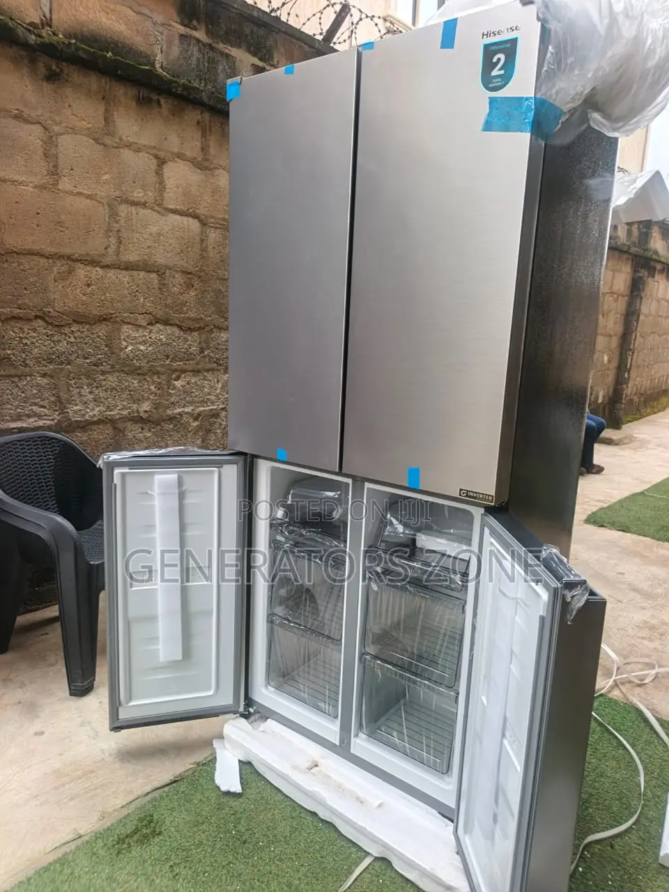 Hisense 427L Cross Door Refrigerator 54wc-Rq With Inverter Compressor