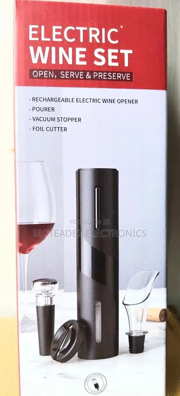 4in1 High Quality Electric Rechargeable Wine Opener Sets