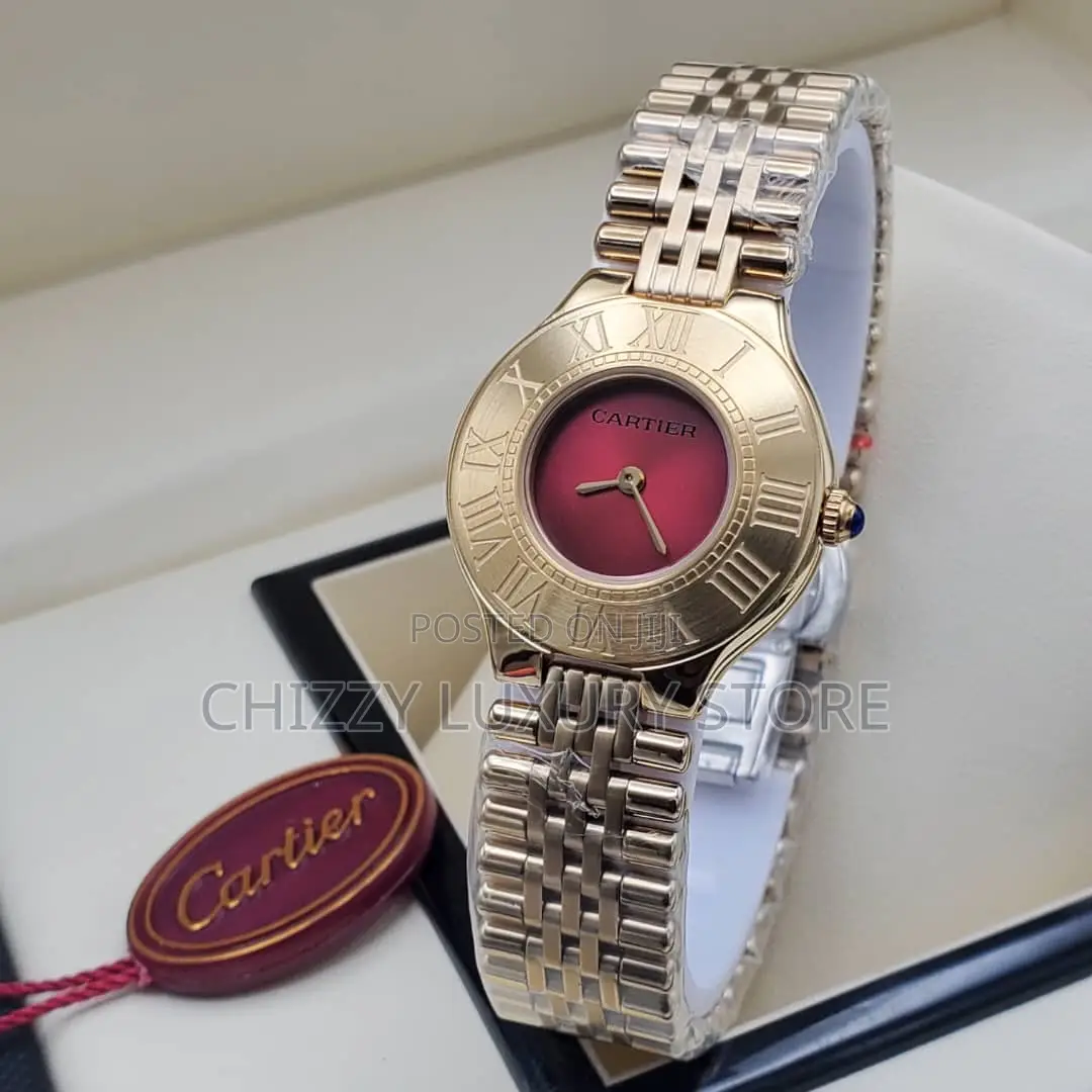 Cartier Quality Luxury Ladies Chain Strap Wristwatch