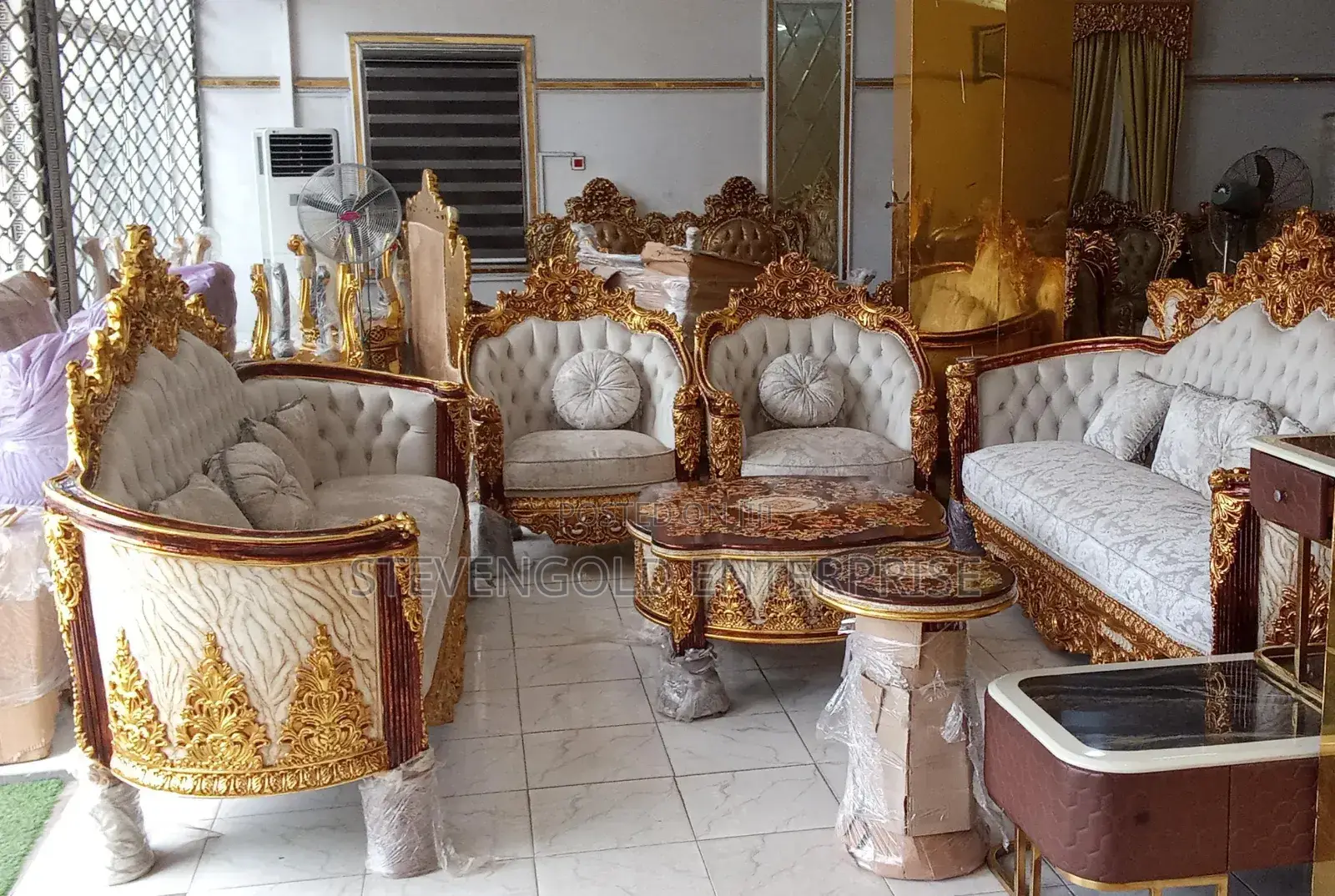 Premium Egyptian Royal Sofa Set – Imported Luxury