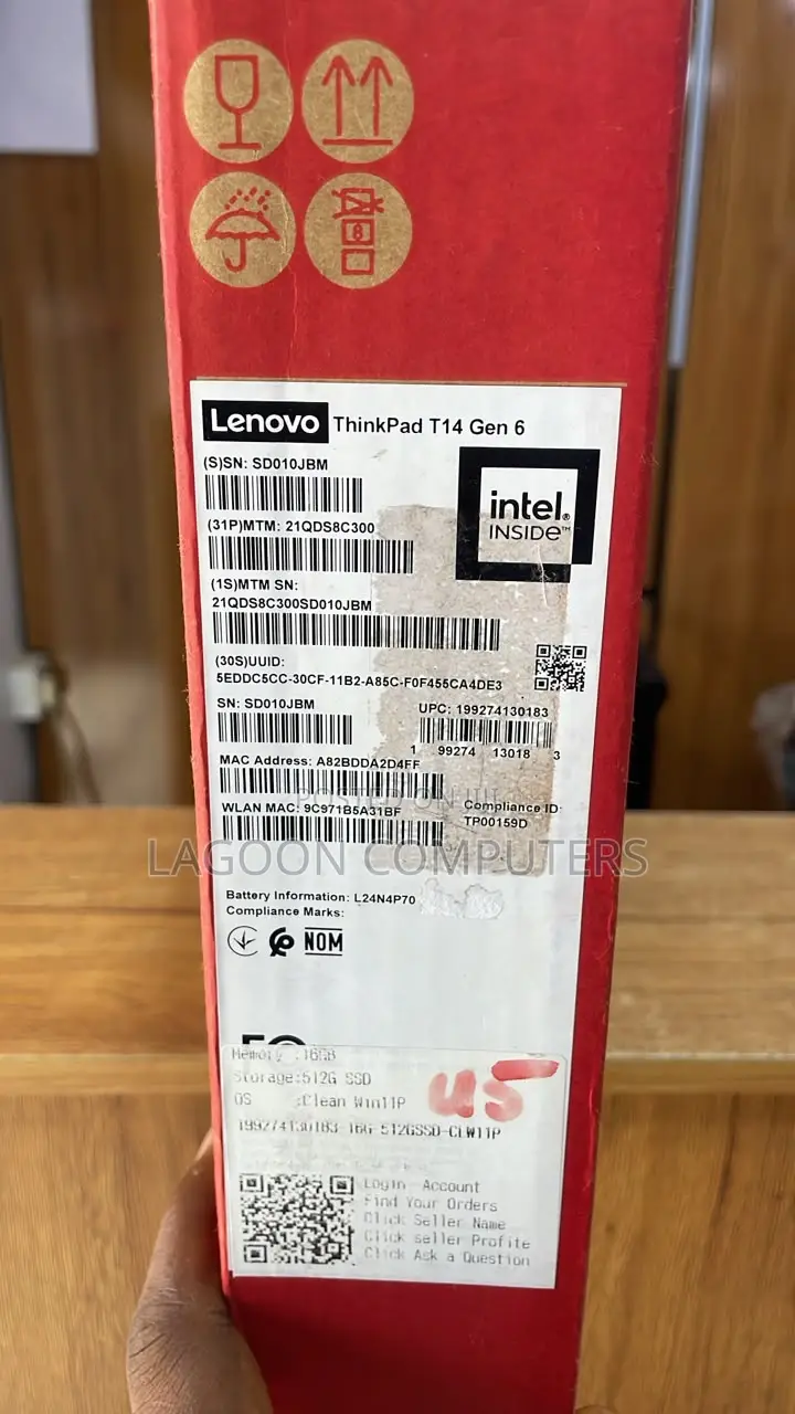 New Laptop Lenovo ThinkPad T14 16GB Intel Core Ultra 5 SSD 512GB