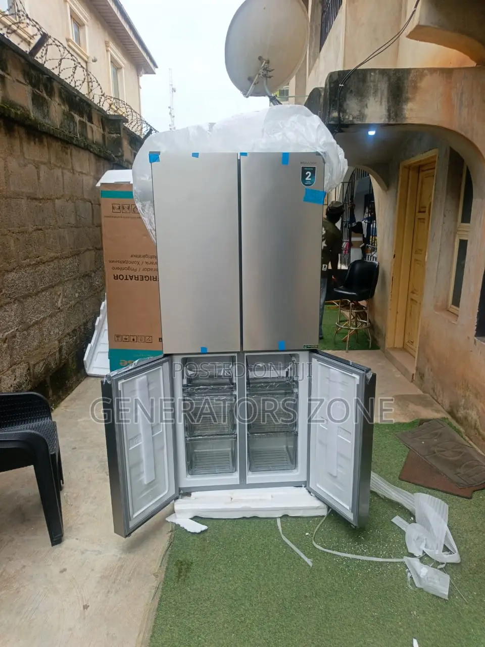 Hisense 427L 4-Door Inverter Fridge With Cool Fresh Box