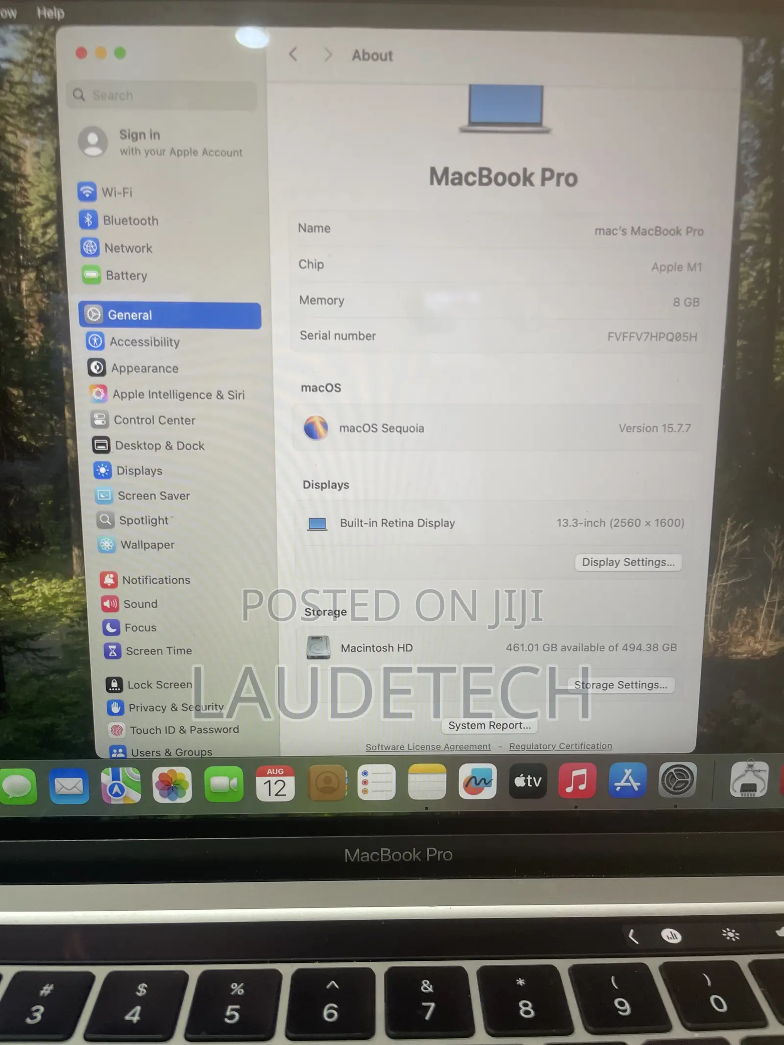 Laptop Apple MacBook Pro 2020 M1 8GB Apple M1 SSD 512GB