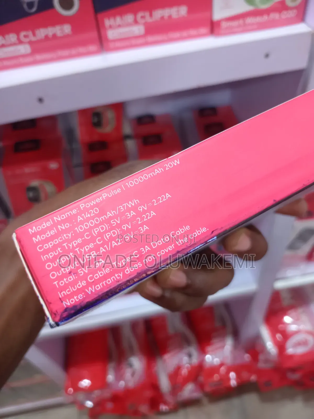 Itel PowerPulse I 10,000mAh 20W Power Bank A1420