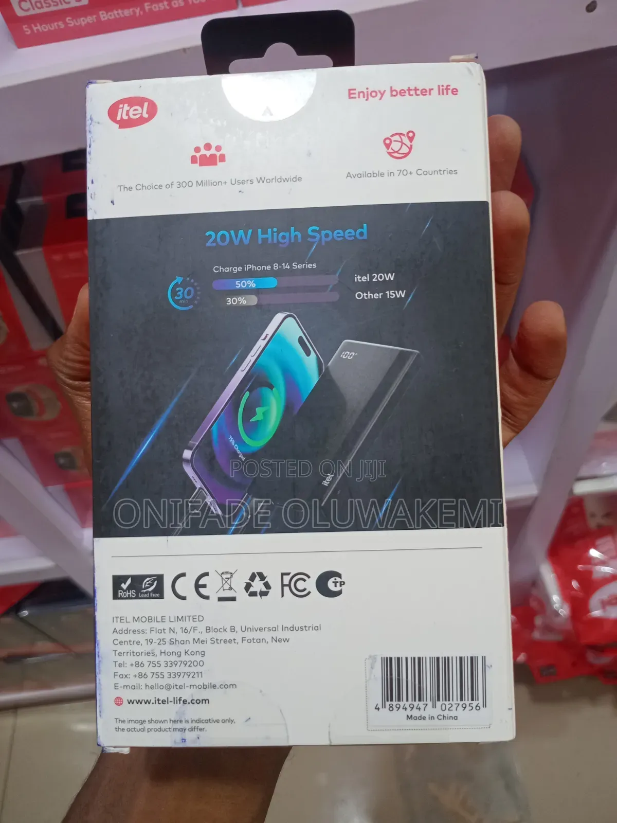 Itel PowerPulse I 10,000mAh 20W Power Bank A1420