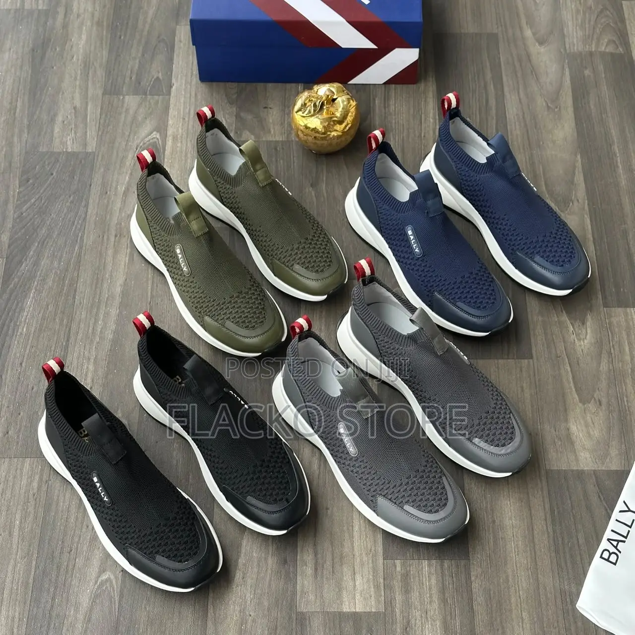 Original Bally Luxury Slip Ons Sneakers