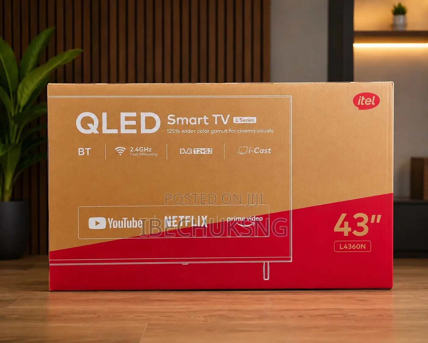 Itel 43” QLED Smart TV