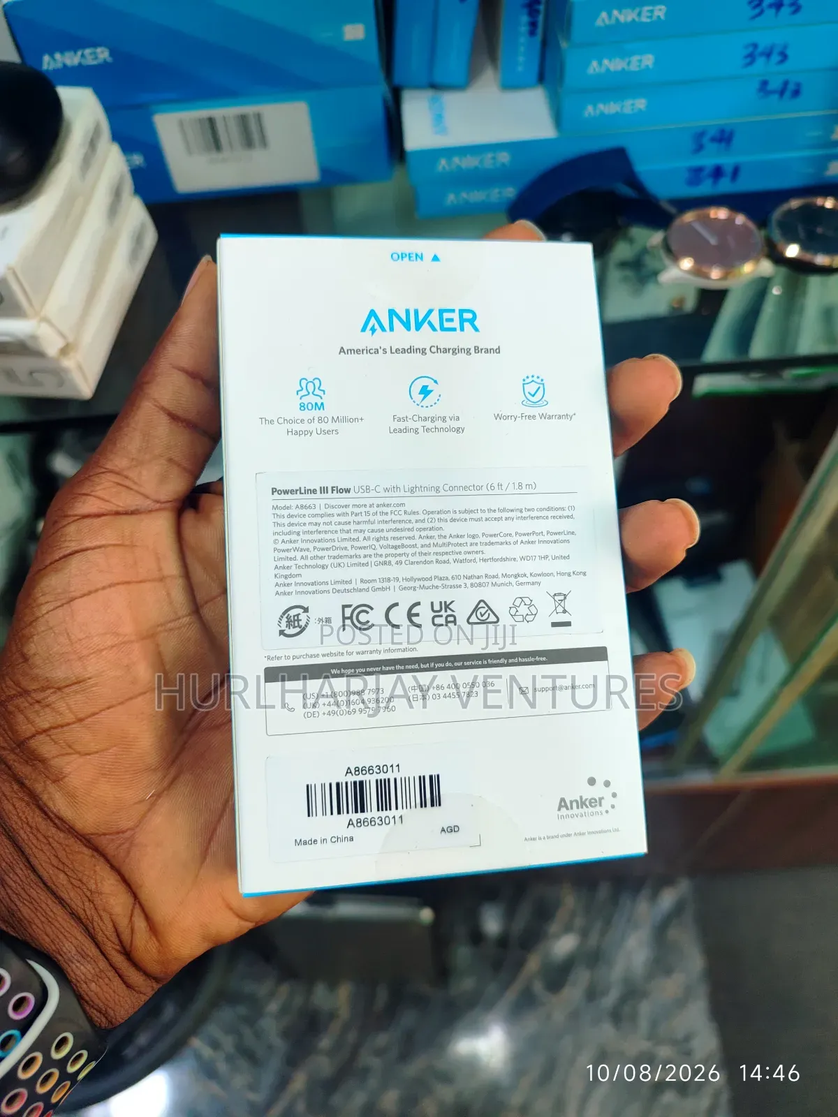 2m Anker 641 (Pl3) USB-C to Lightning Cable