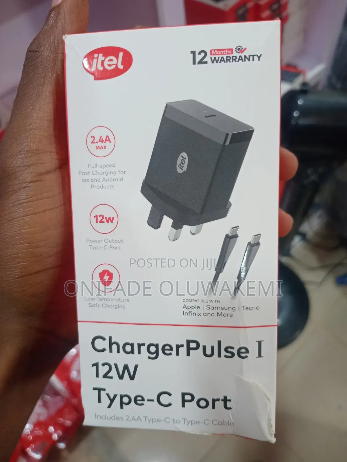Itel ChargerPulse I 12W TypeC Port ICW-124UC