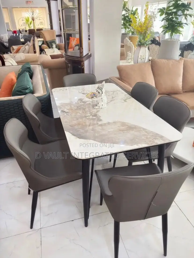 6 Seater Timeless Marble Dining.