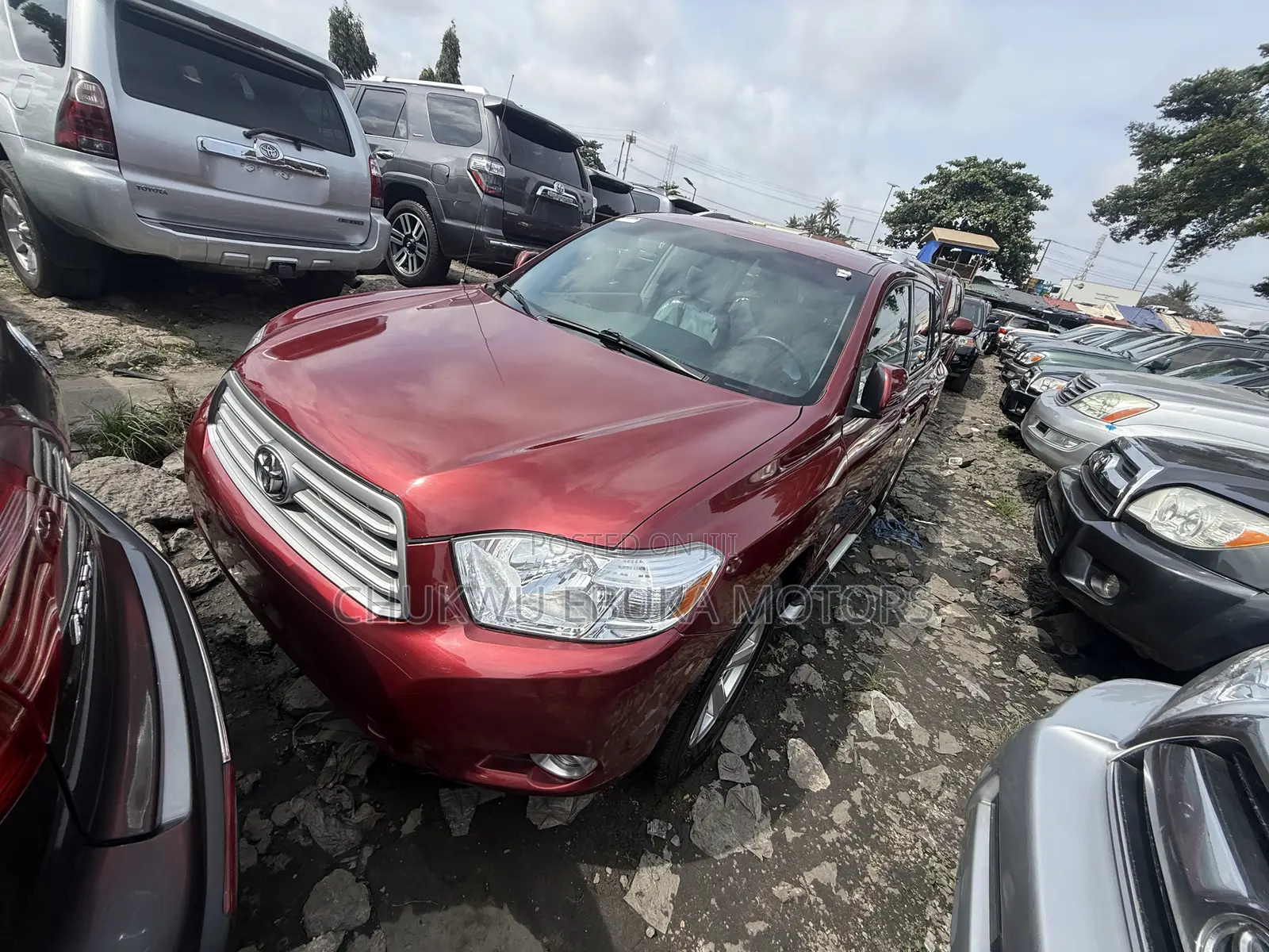 Toyota Highlander Sport 2008 Red