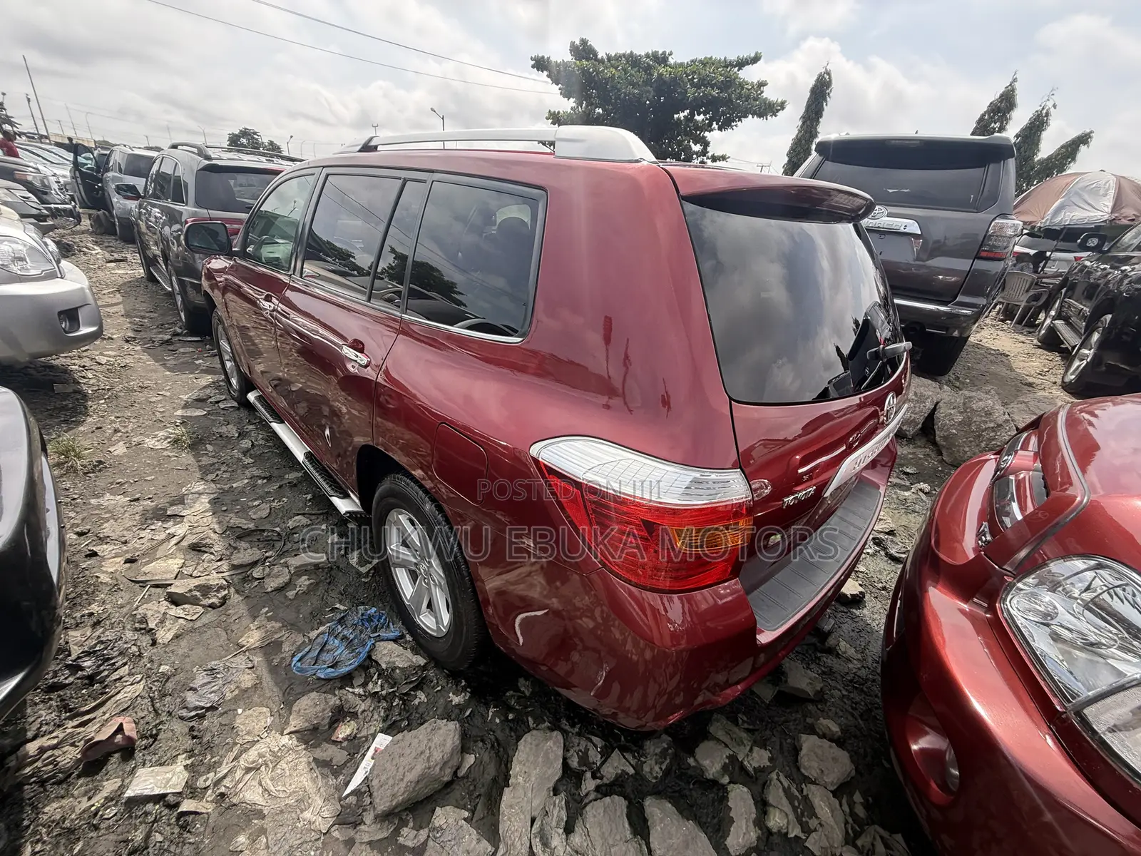 Toyota Highlander Sport 2008 Red