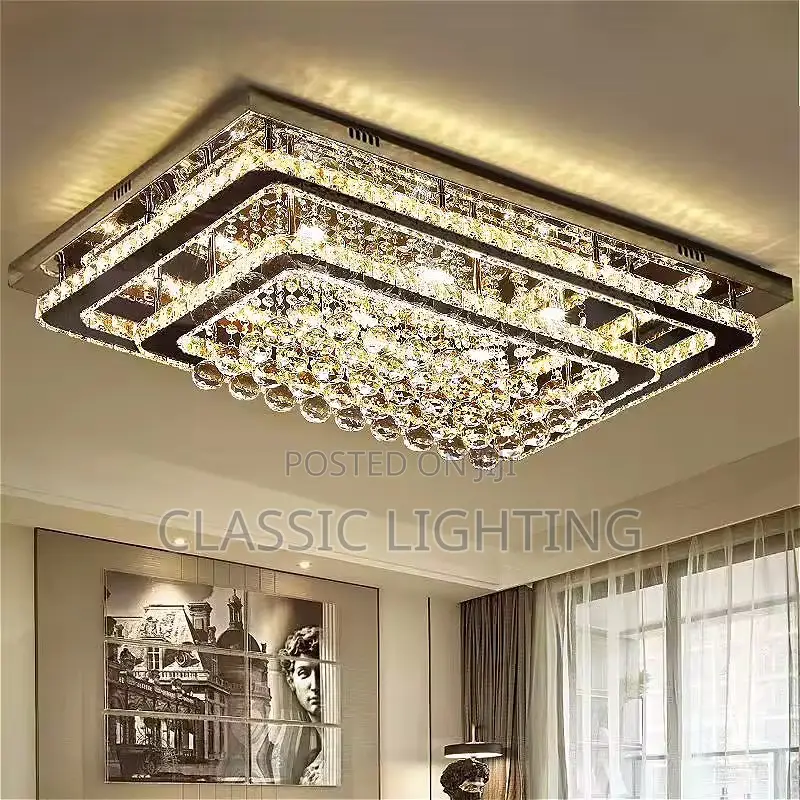 Modern Luxury Crystal LED Chandelier for Living Room Bedroom Dining