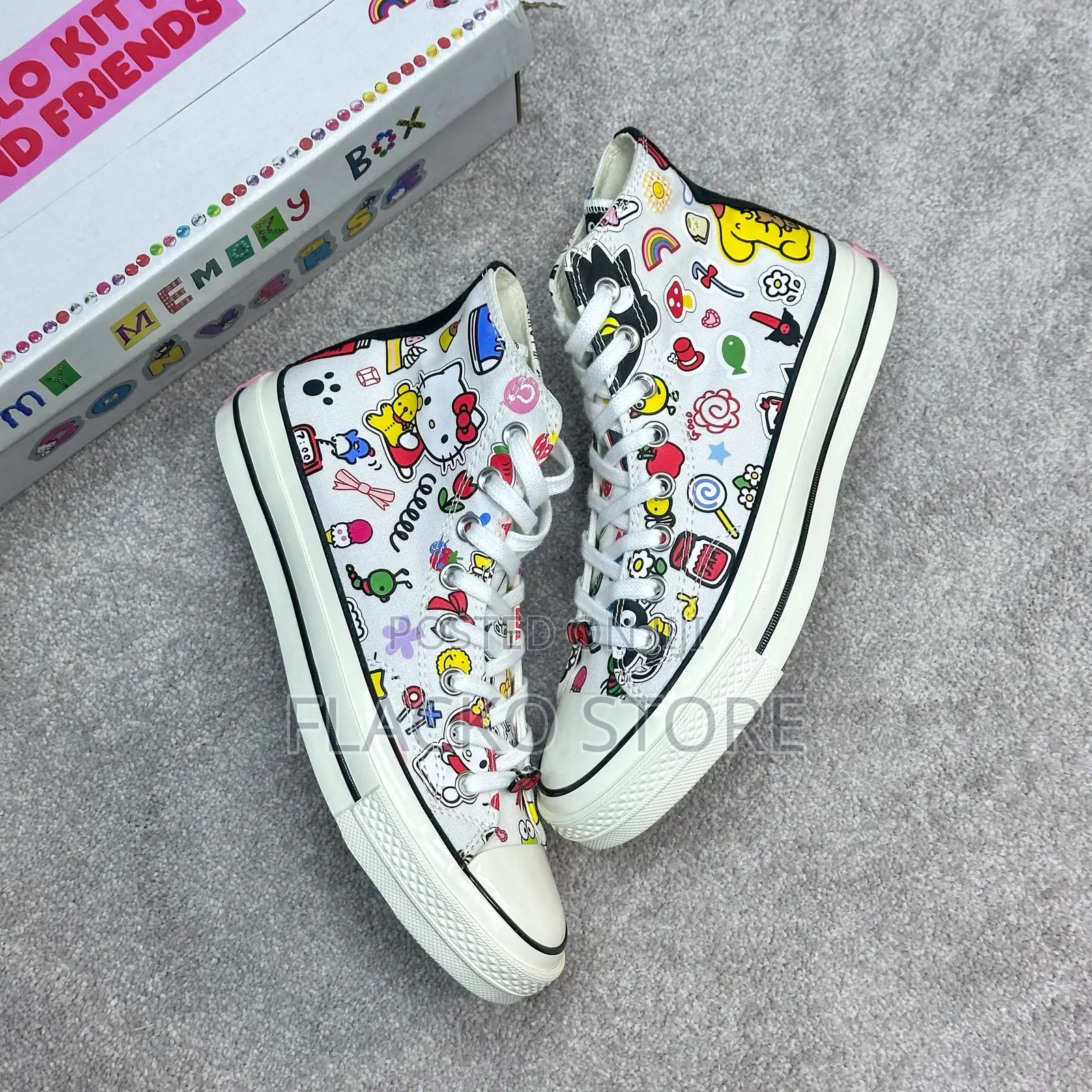 Original Converse Chuck Taylor Hi X Hello Kitty Sneakers