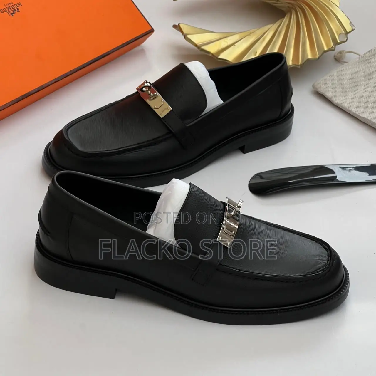 Original Hermes Kelly Loafers Shoes