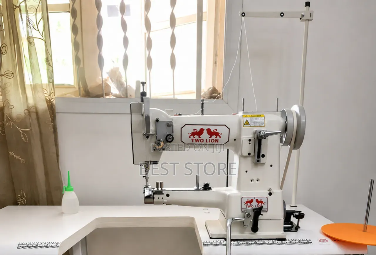 Two Lion Cylinder Bed Leather Sewing Machine Industrial Clutch Motor