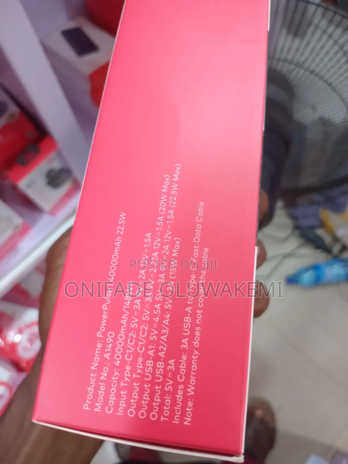 Itel 40,000mAh 22.5W Power Bank A1490