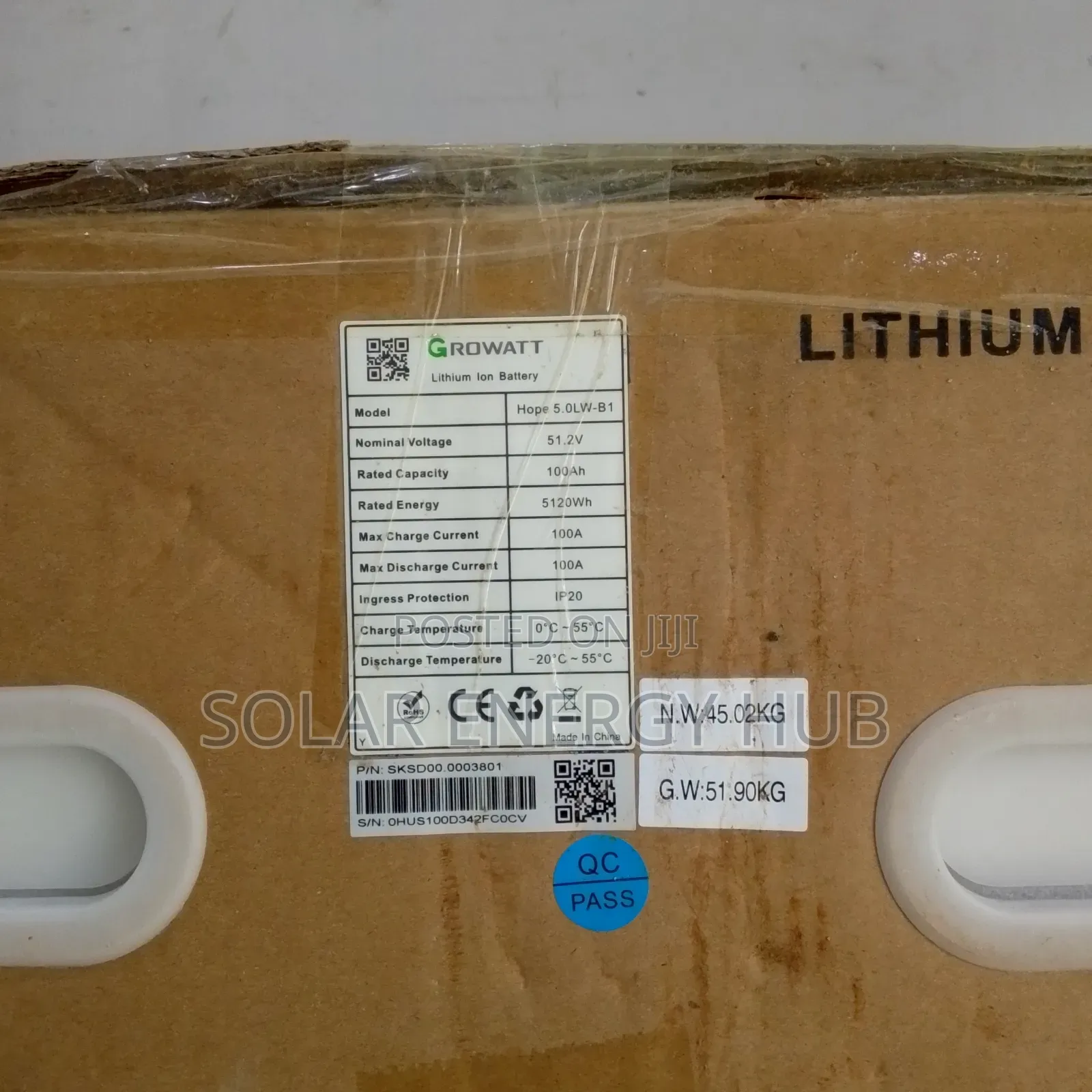 5kwh/48v Growatts Lithium Battery
