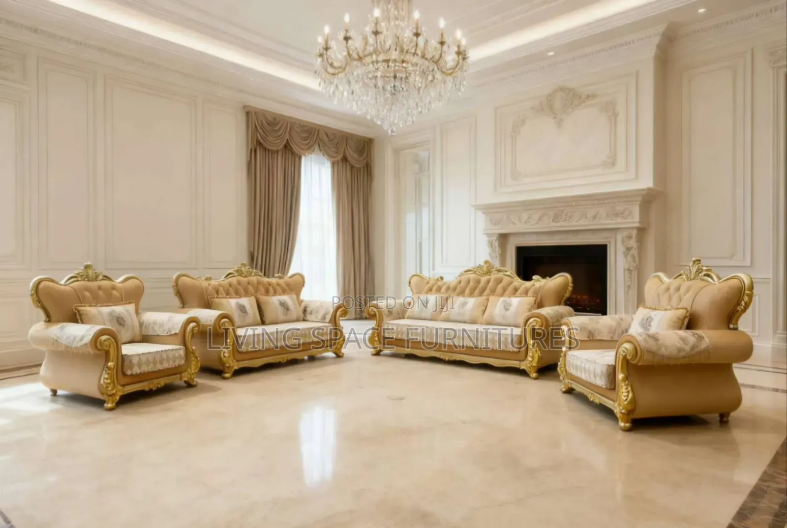 Royal Sofa Fabric Chairs by 7Seaters