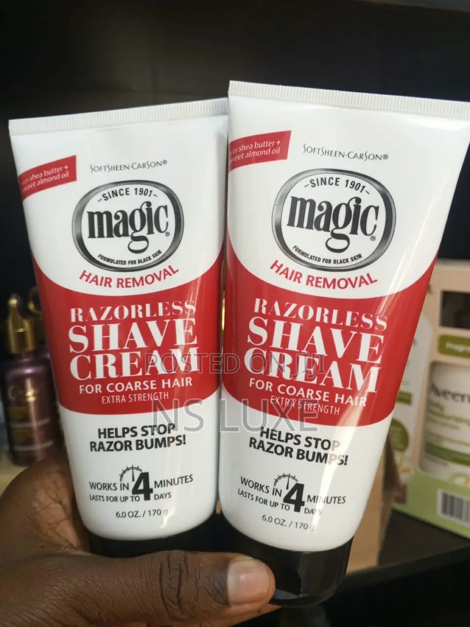 Magic Razorless Cream Shave Extra by 12pcs
