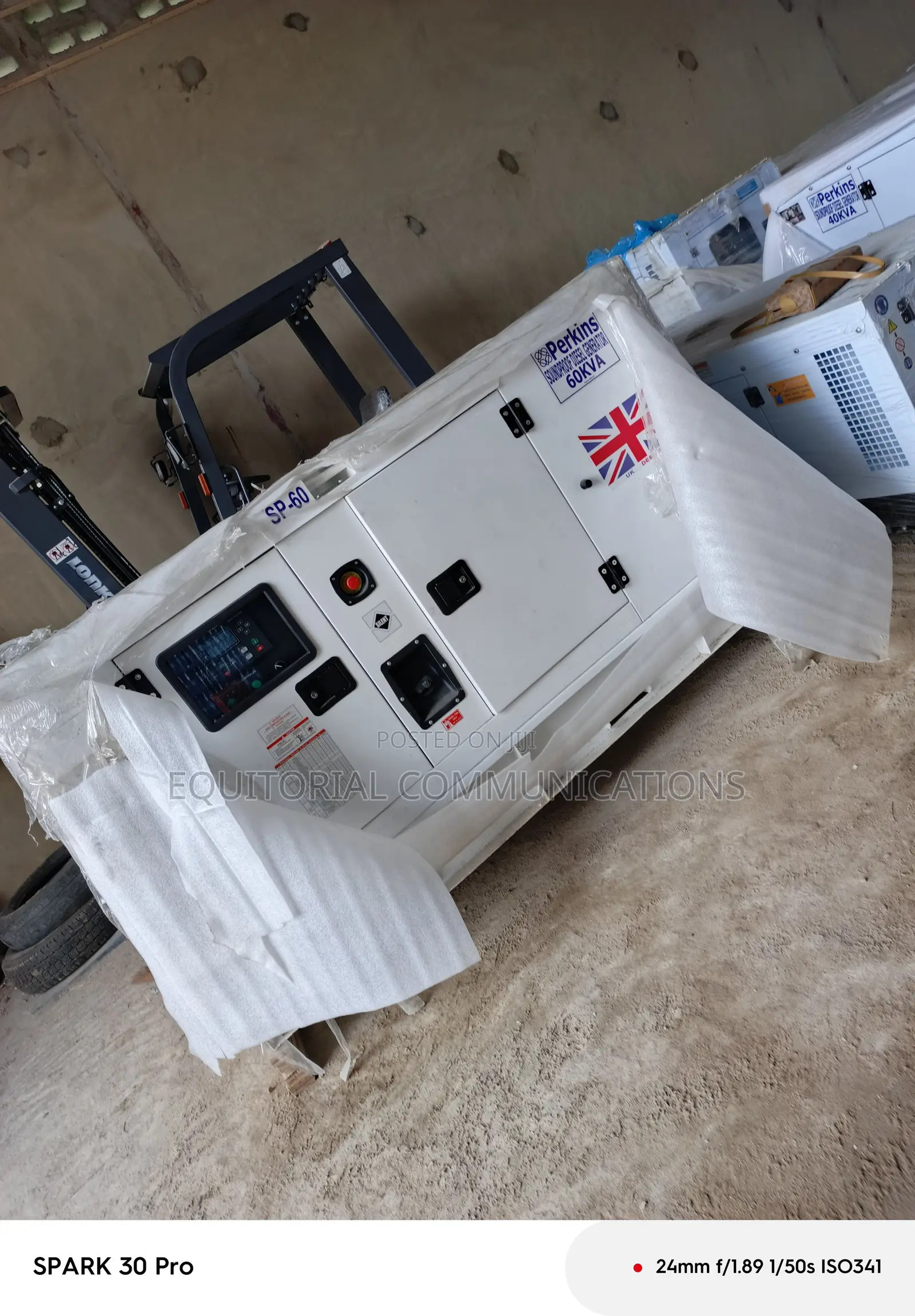 Perkins 60kVA Soundproof Generator –Reliable Industrial Perfomance