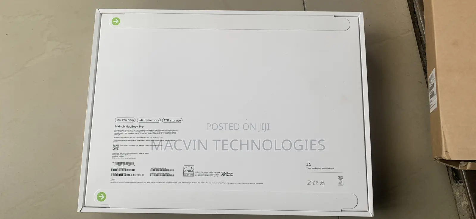 New Laptop Apple MacBook 24GB Intel Core i5 SSD 1T