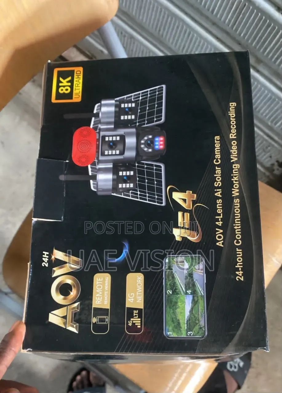 HiEasy 4 Lens Solar Camera With 2 Panels Full HD High Quality