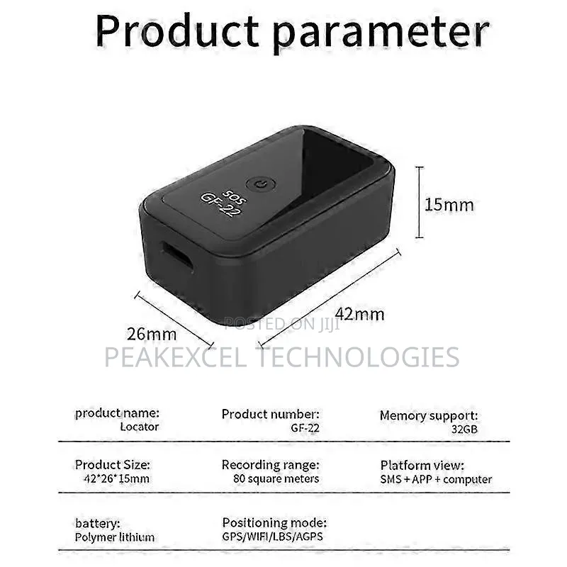 GF 22 GPS Real Wireless Tracker Device