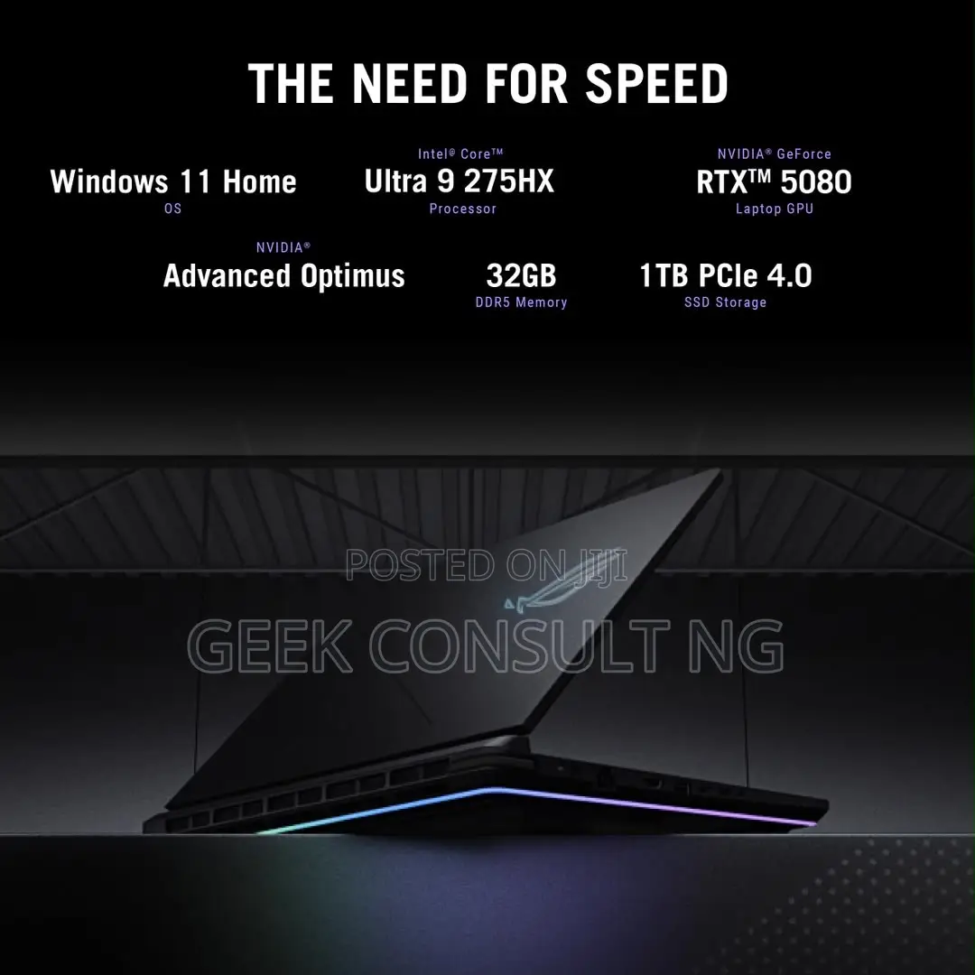 New Laptop Asus ROG Strix G16 32GB Intel Core Ultra 9 SSD 1T