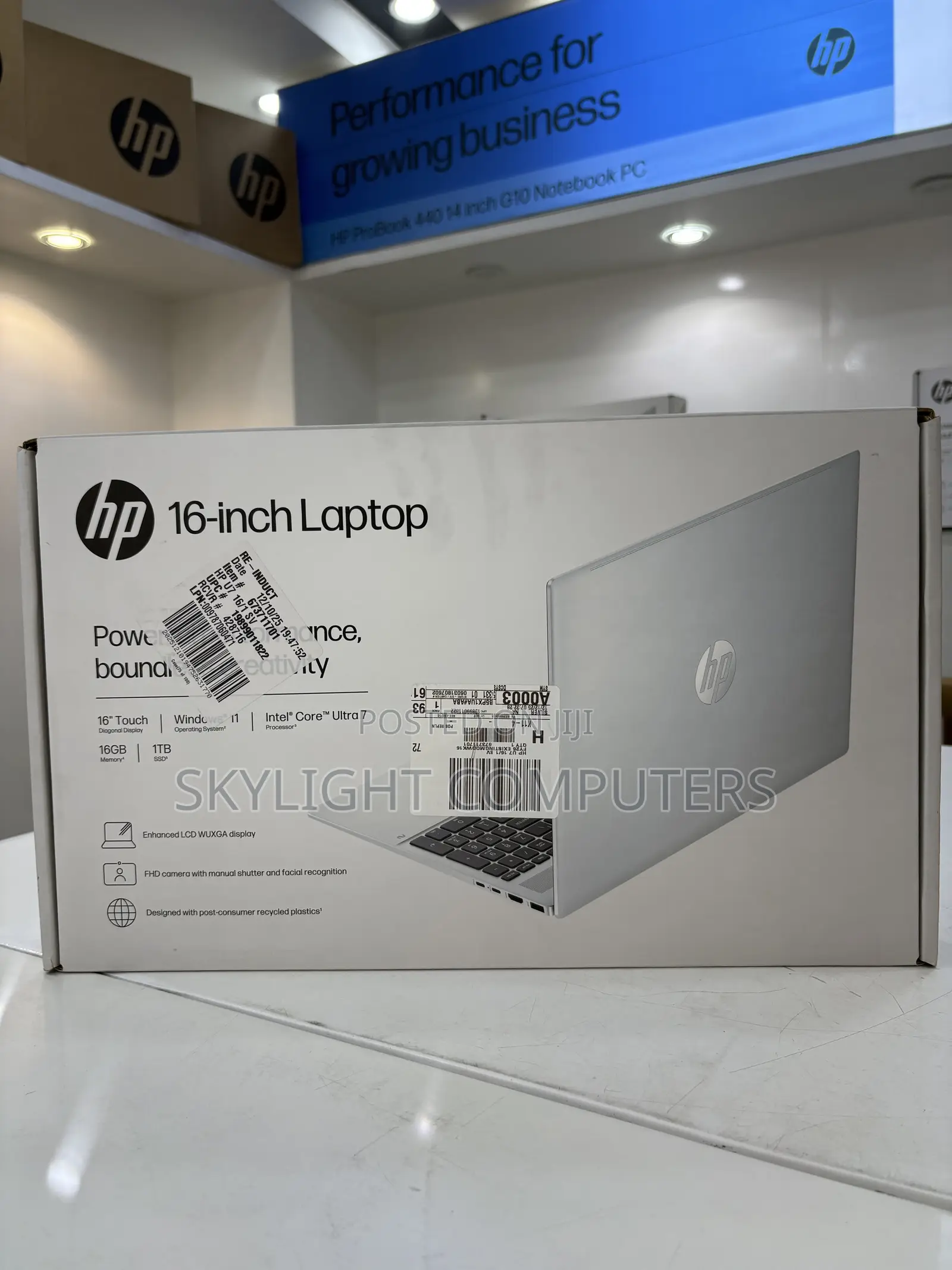 New Laptop HP OmniBook 5 16" 16GB Intel Core Ultra 7 SSD 1T