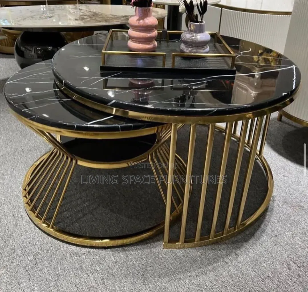 Luxury Marble Coffee Table Set