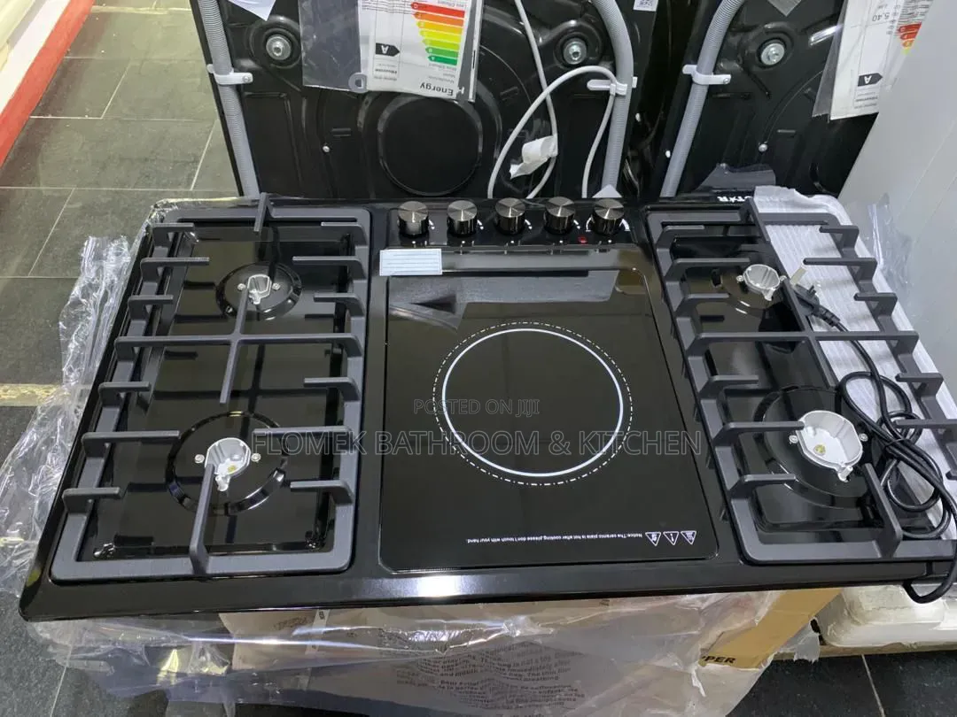 Premium 5-Burner Built-in Gas Stove (Tempered Glass Top)