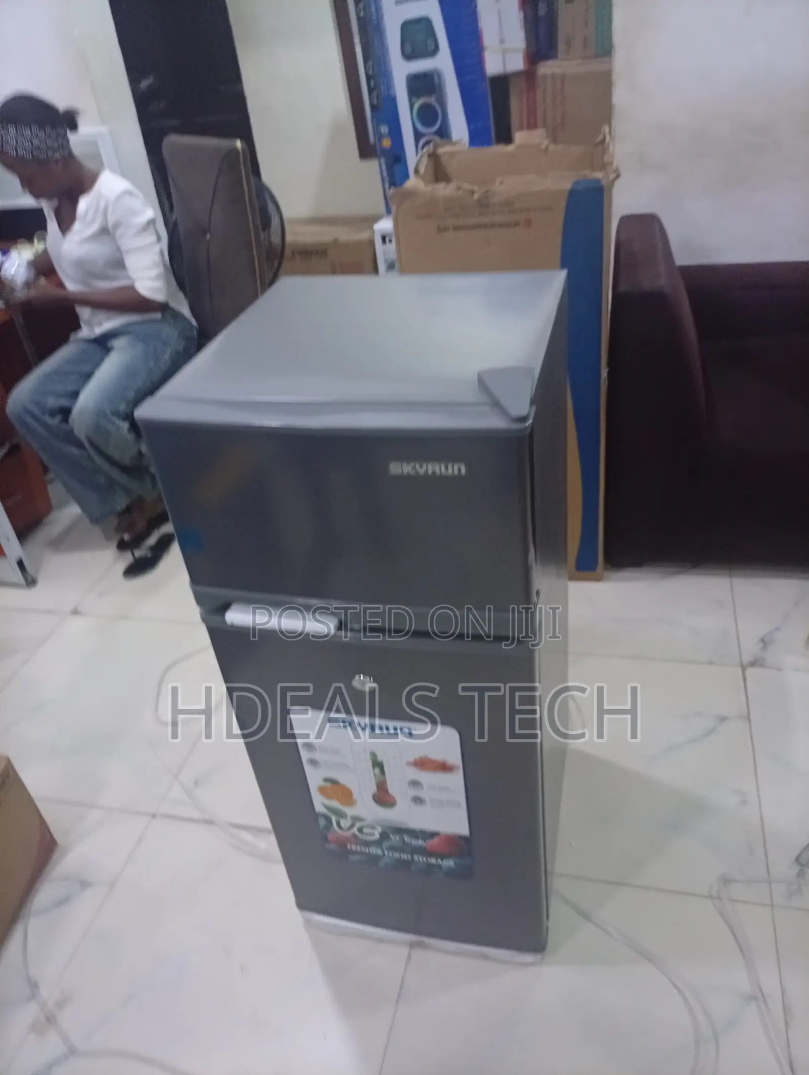 Skyrun BCD-120J 120 Litres Double Door Fridge for Shops