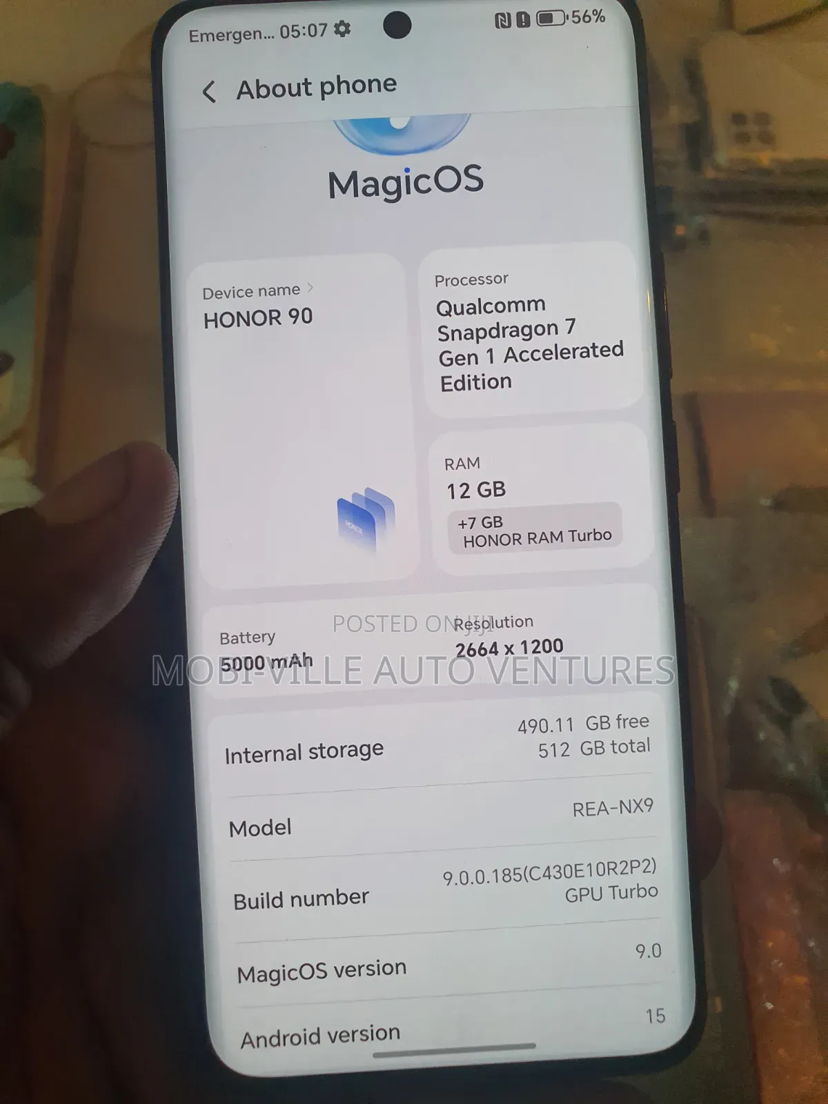Honor 90 5G 512 GB Black