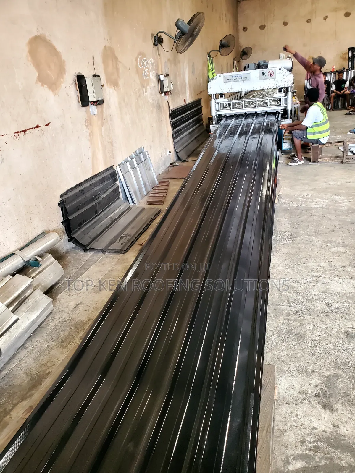 0.55 Gauge T/Black Oven Baked Aluminium Sheet