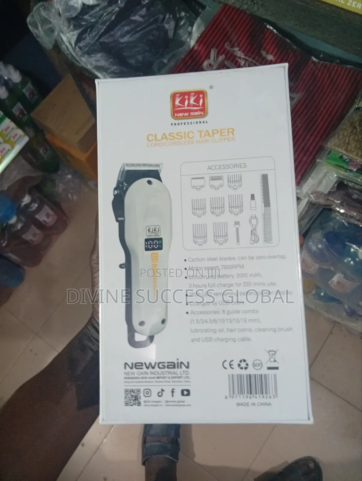 Kiki Professional Rechargeable Hair Clippers Digital