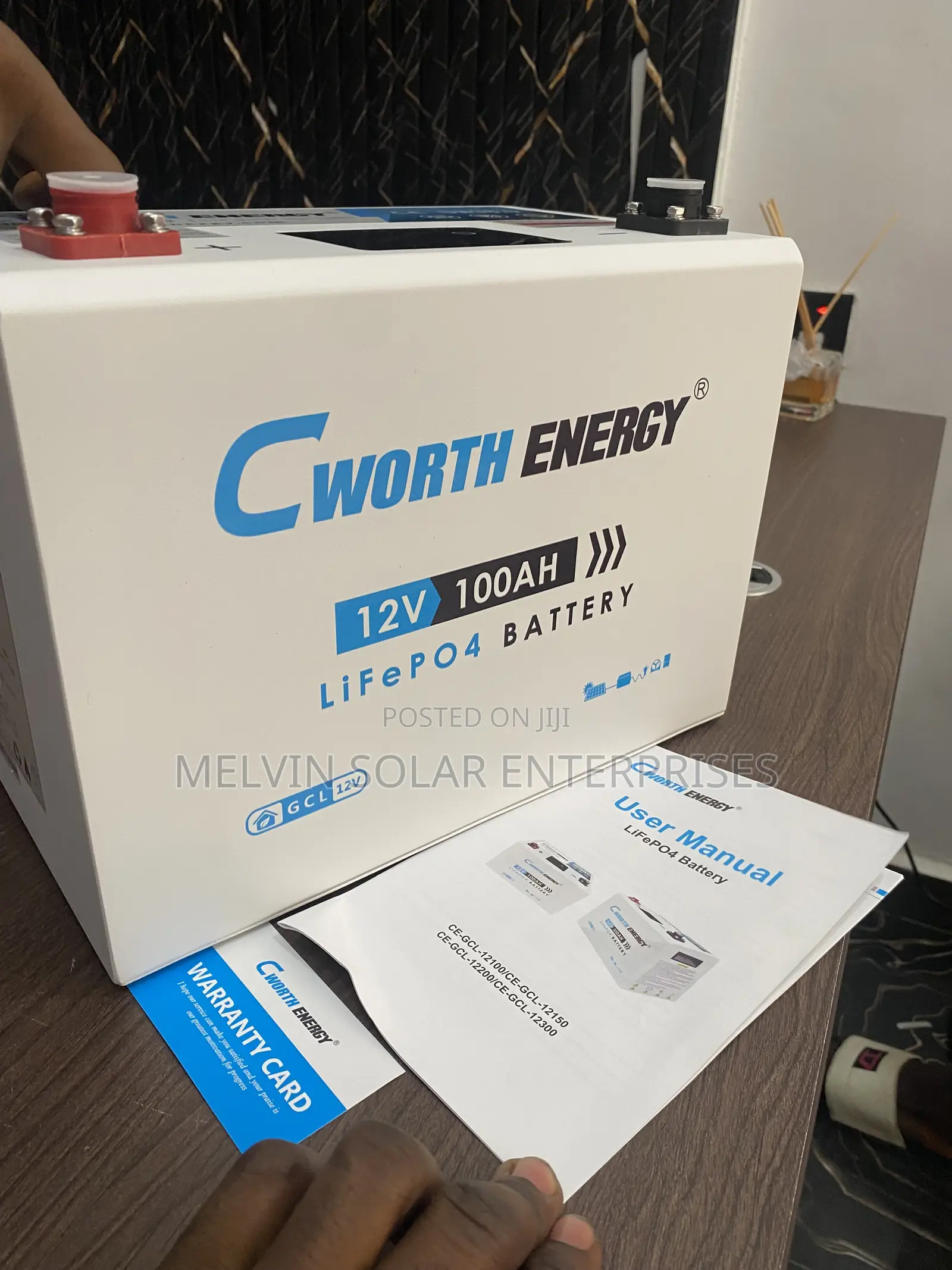 1.3kwh 100ah 12v Cworth Energy Solar Lithium Ion Phosphate Batteries
