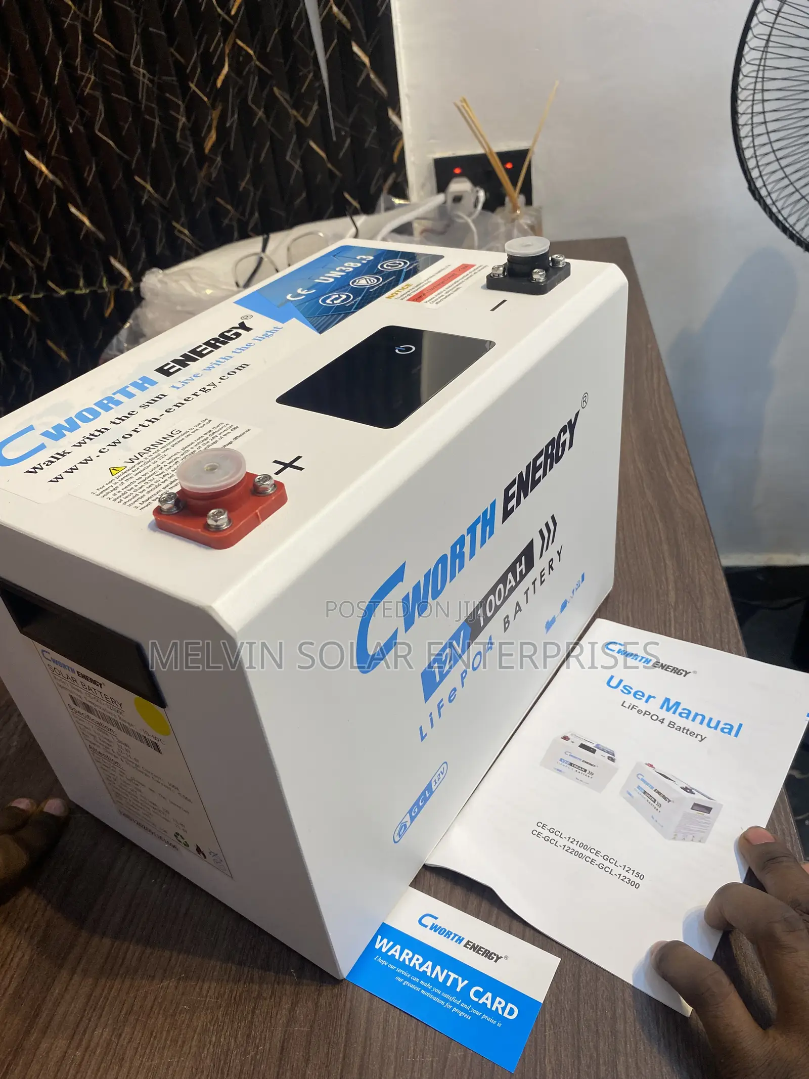 1.3kwh 100ah 12v Cworth Energy Solar Lithium Ion Phosphate Batteries